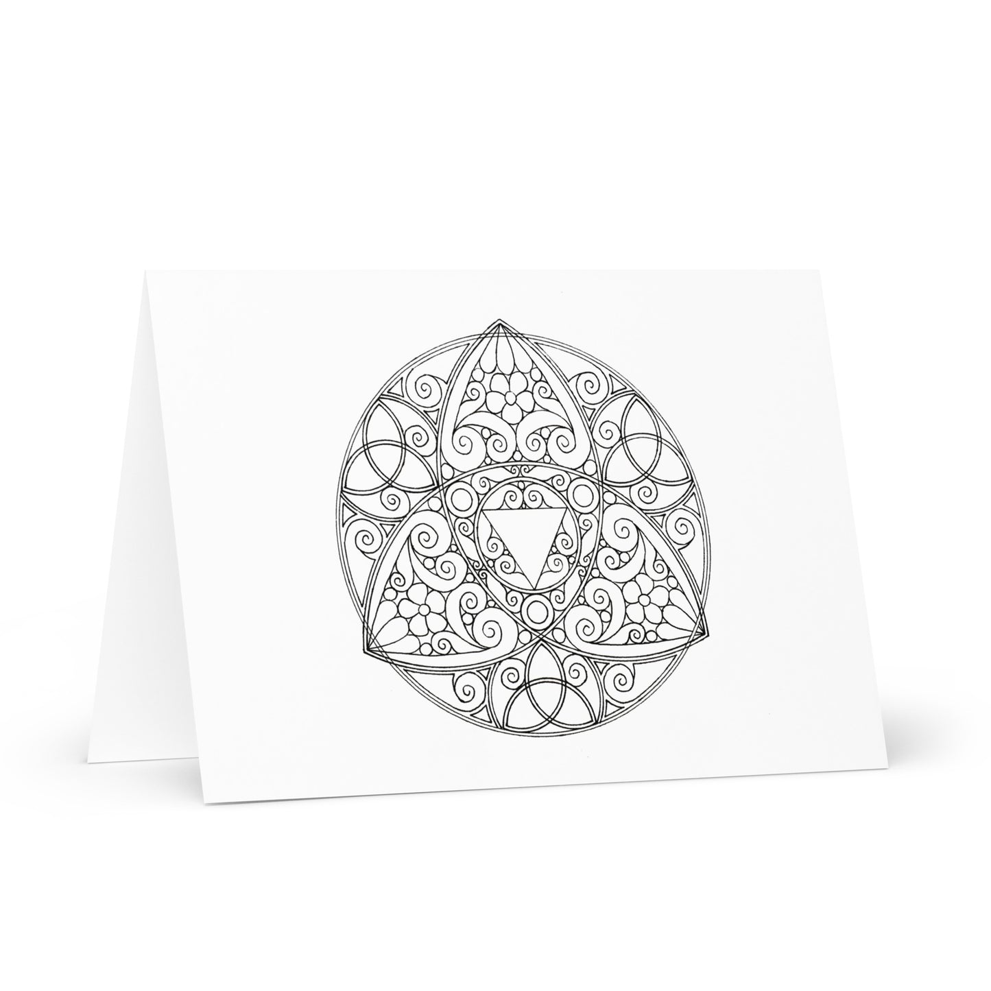 Mandala-Grußkarten-Set 8 zum Ausmalen