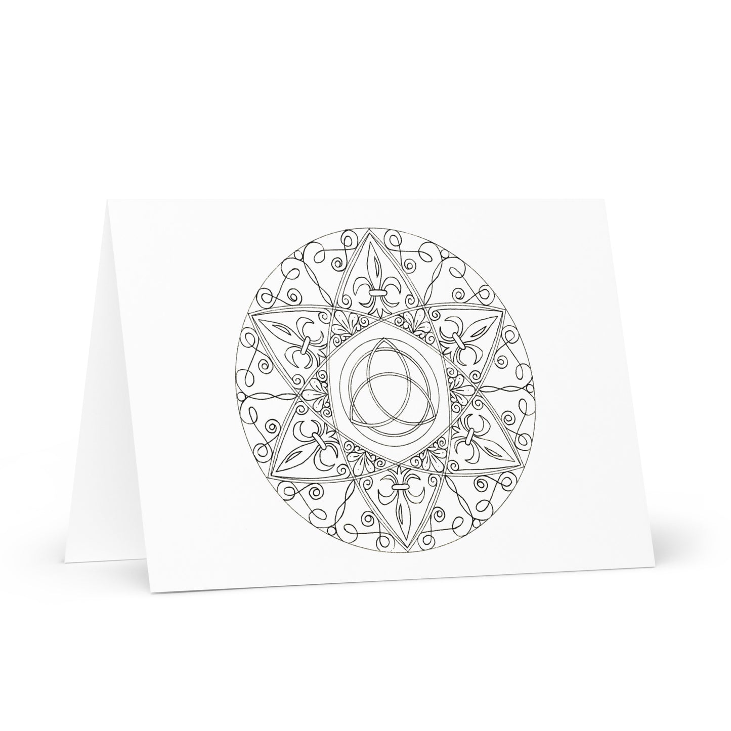 Mandala-Grußkarten-Set 5 zum Ausmalen