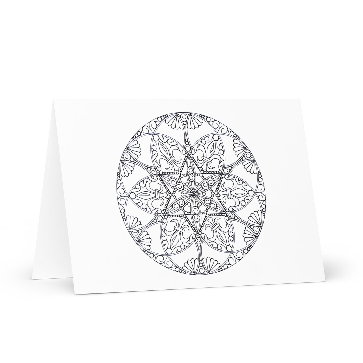 Mandala-Grußkarten-Set 2 zum Ausmalen