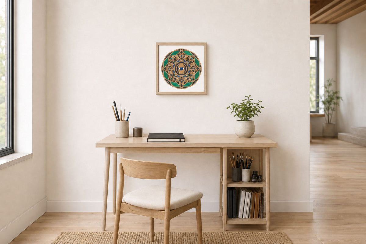 Mandala „Auge der goldenen Wahrnehmung“