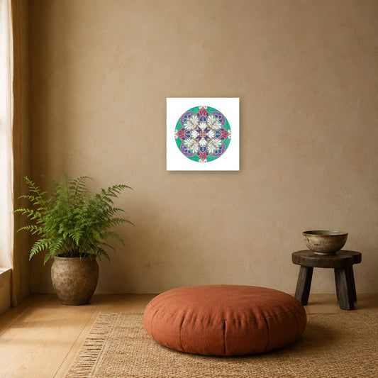 Mandala „Blüte der ruhenden Erde“