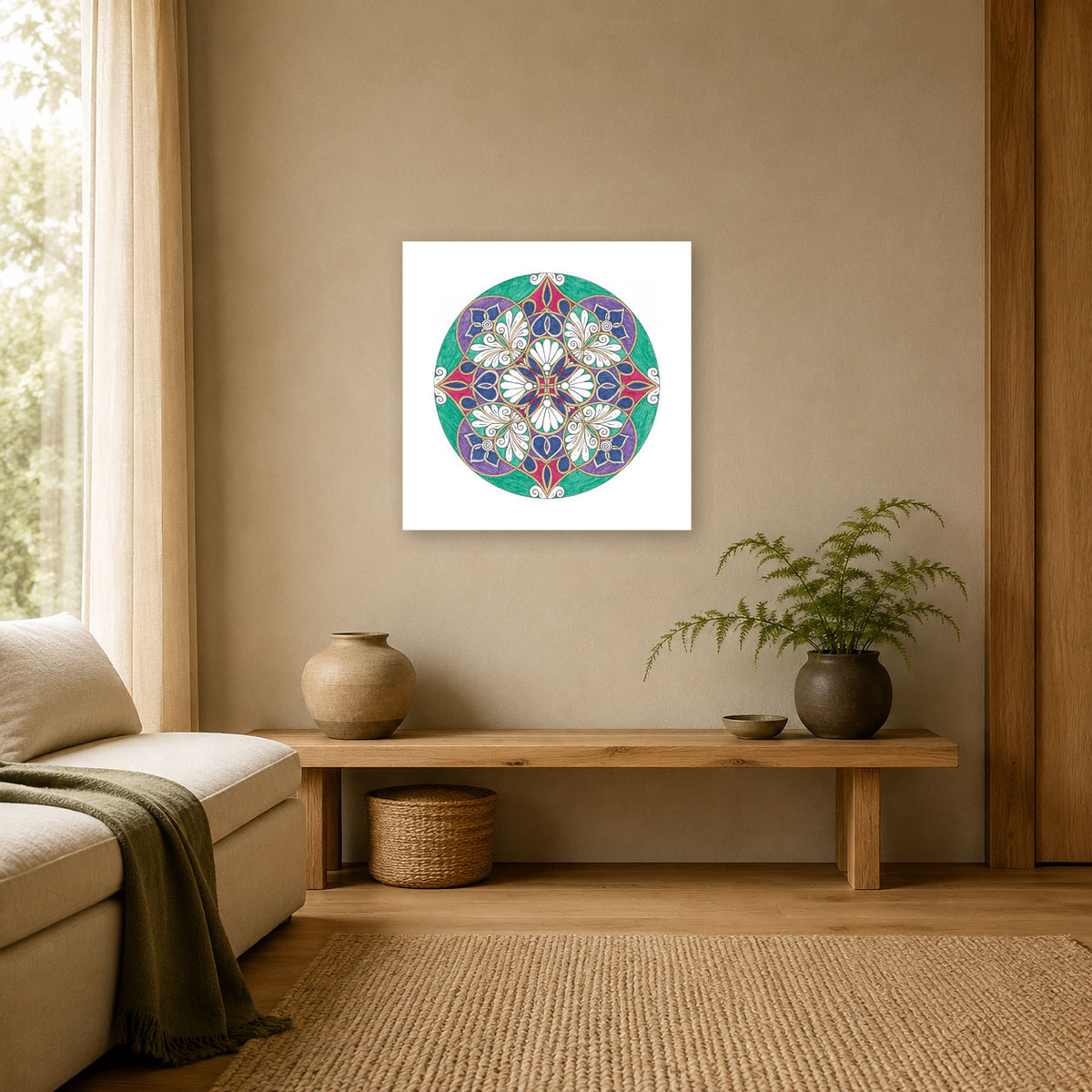 Mandala „Blüte der ruhenden Erde“