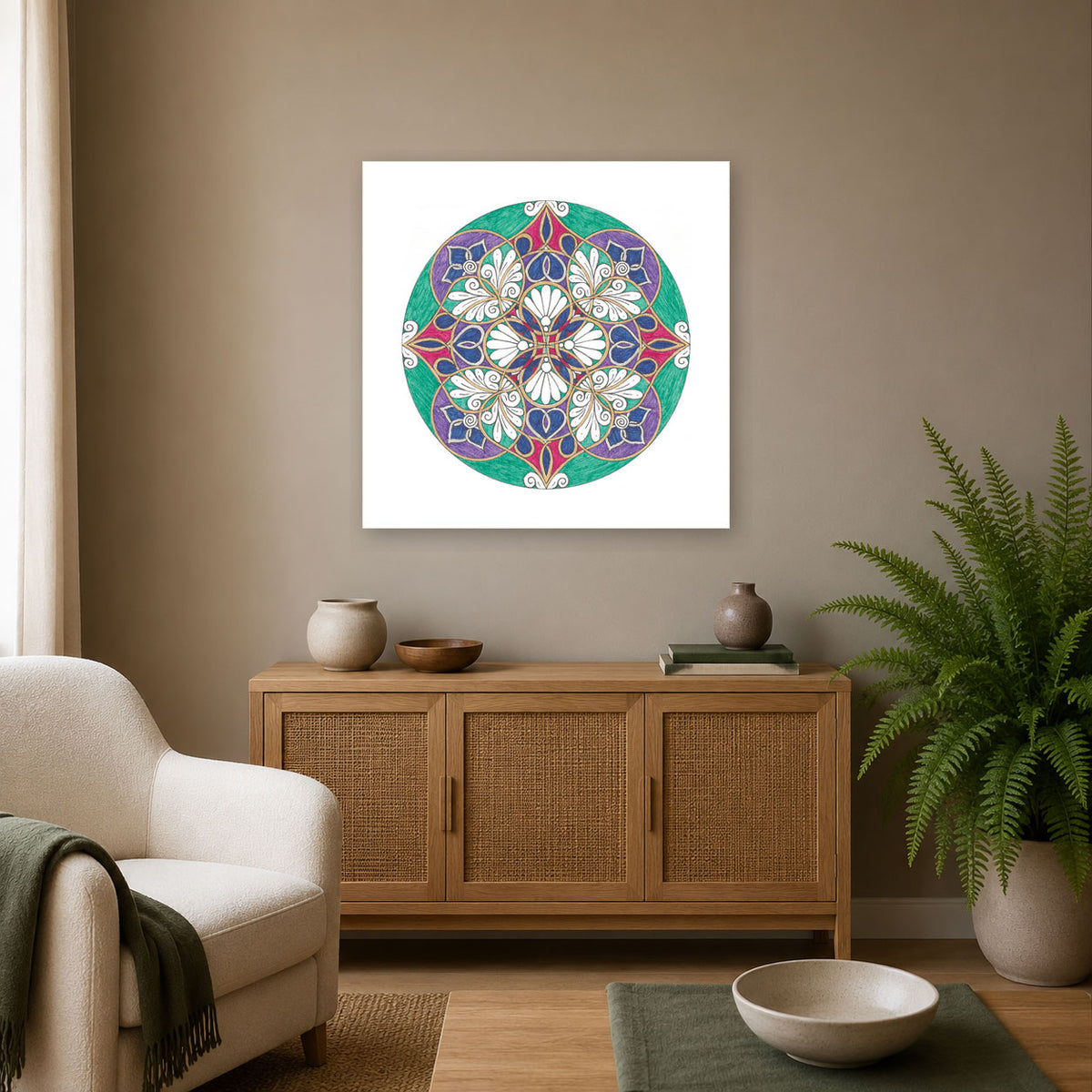 Mandala „Blüte der ruhenden Erde“
