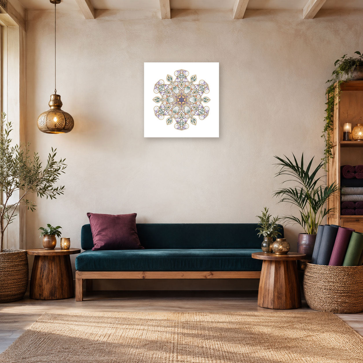 Mandala „Gartenstern der Erdung“