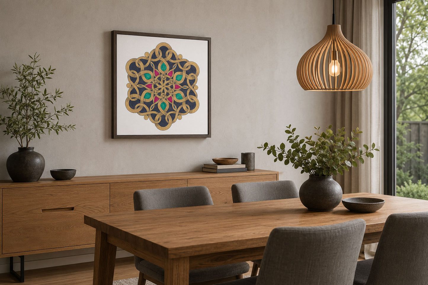 Mandala „Goldknoten der Herzensmacht“