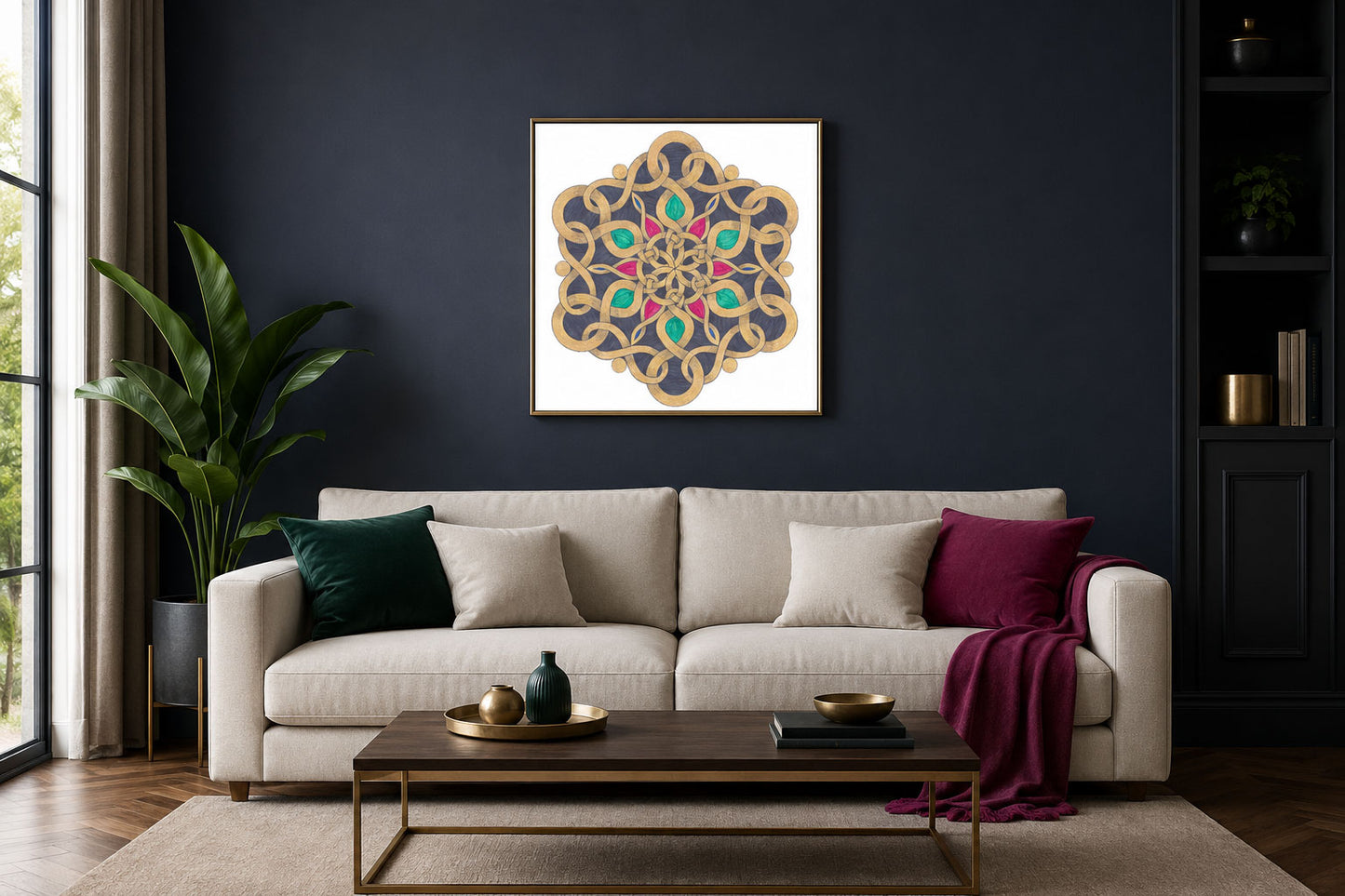 Mandala „Goldknoten der Herzensmacht“