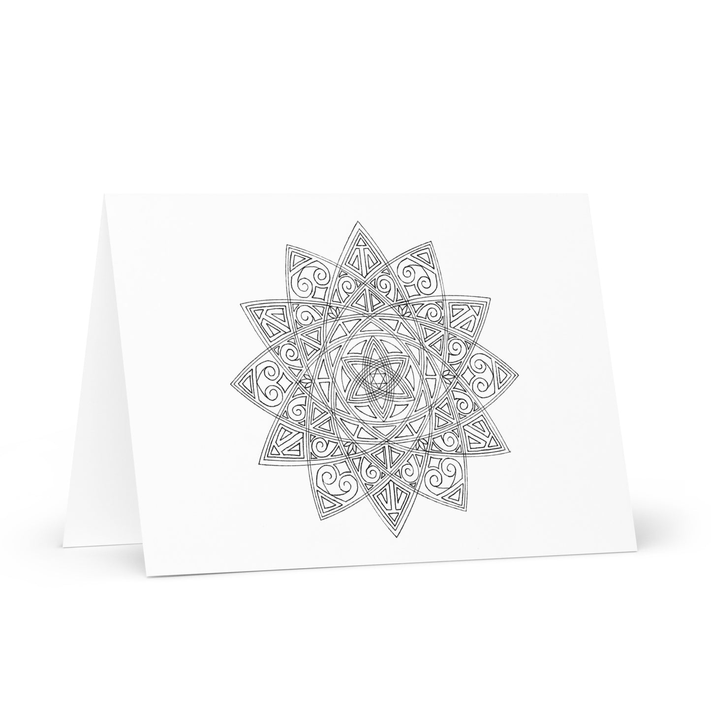 Mandala-Grußkarten-Set 10 zum Ausmalen