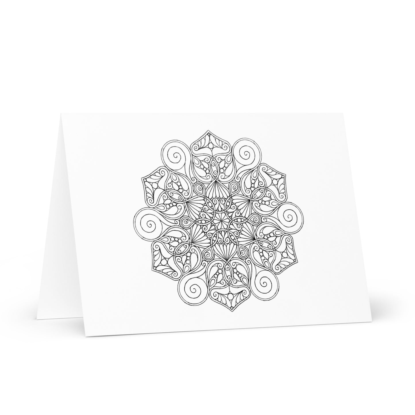 Mandala-Grußkarten-Set 9 zum Ausmalen