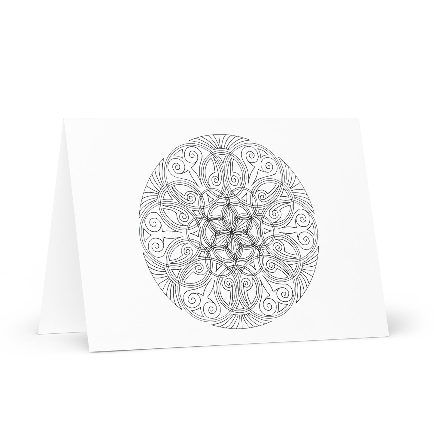 Mandala-Grußkarten-Set 8 zum Ausmalen