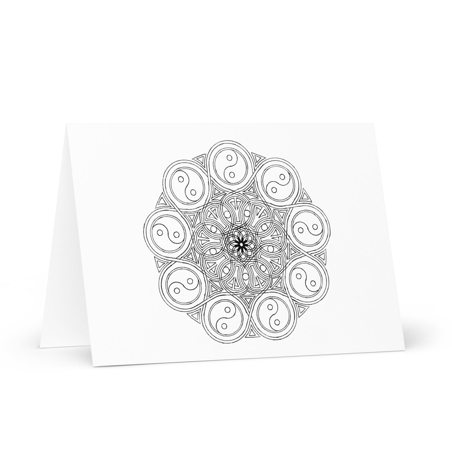 Mandala-Grußkarten-Set 8 zum Ausmalen