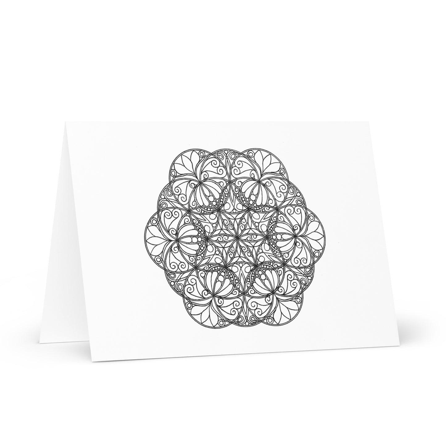 Mandala-Grußkarten-Set 8 zum Ausmalen