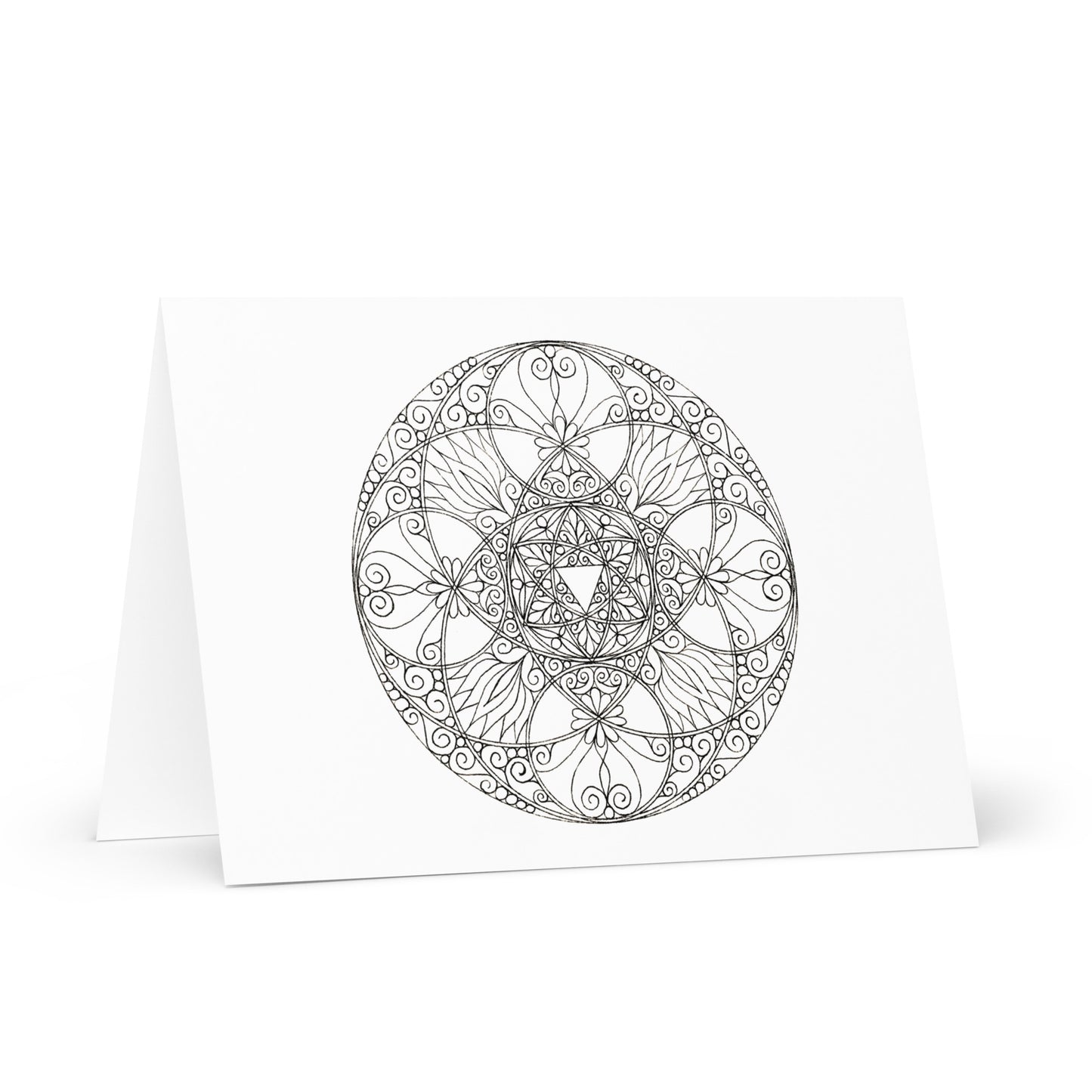 Mandala-Grußkarten-Set 6 zum Ausmalen