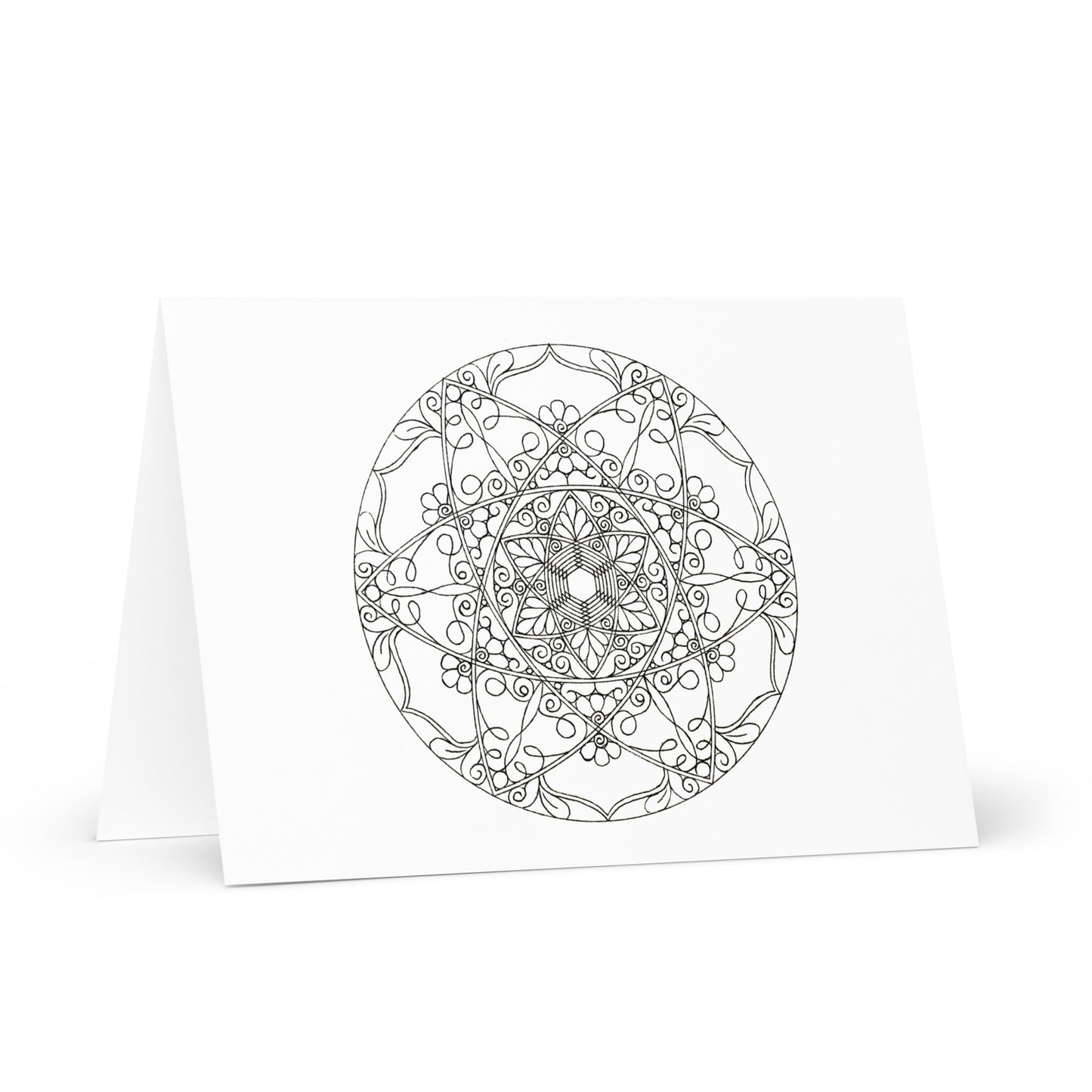 Mandala-Grußkarten-Set 5 zum Ausmalen