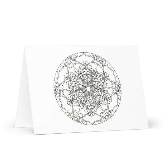 Mandala-Grußkarten-Set 5 zum Ausmalen