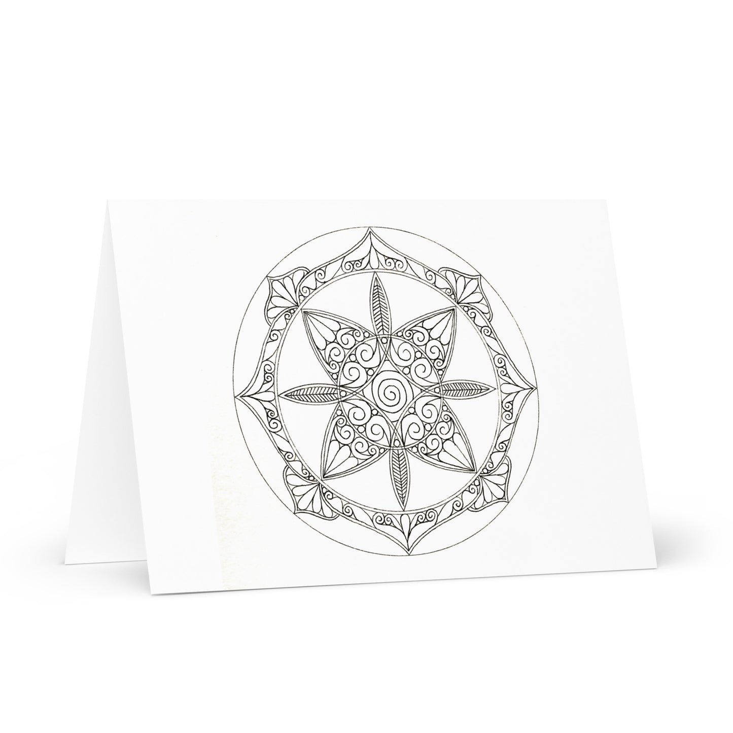 Mandala-Grußkarten-Set 5 zum Ausmalen