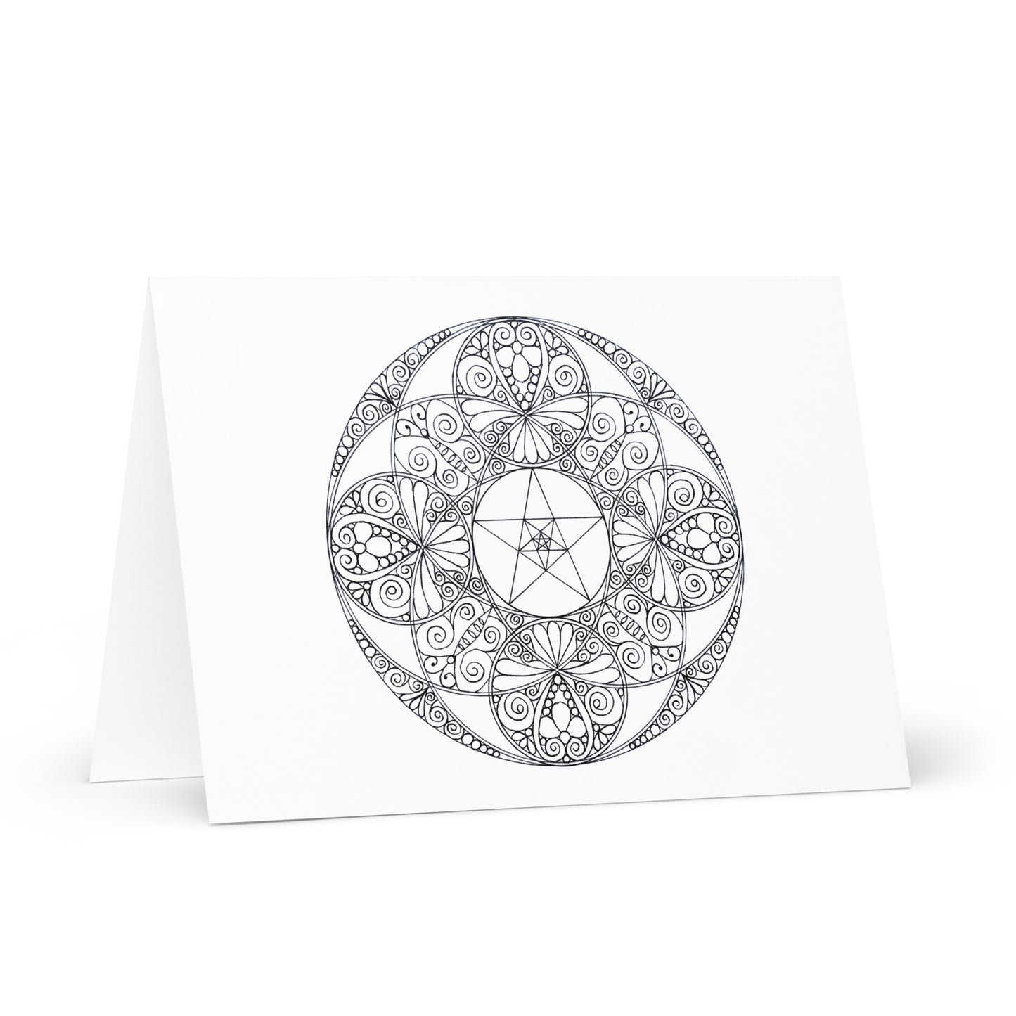 Mandala-Grußkarten-Set 3 zum Ausmalen