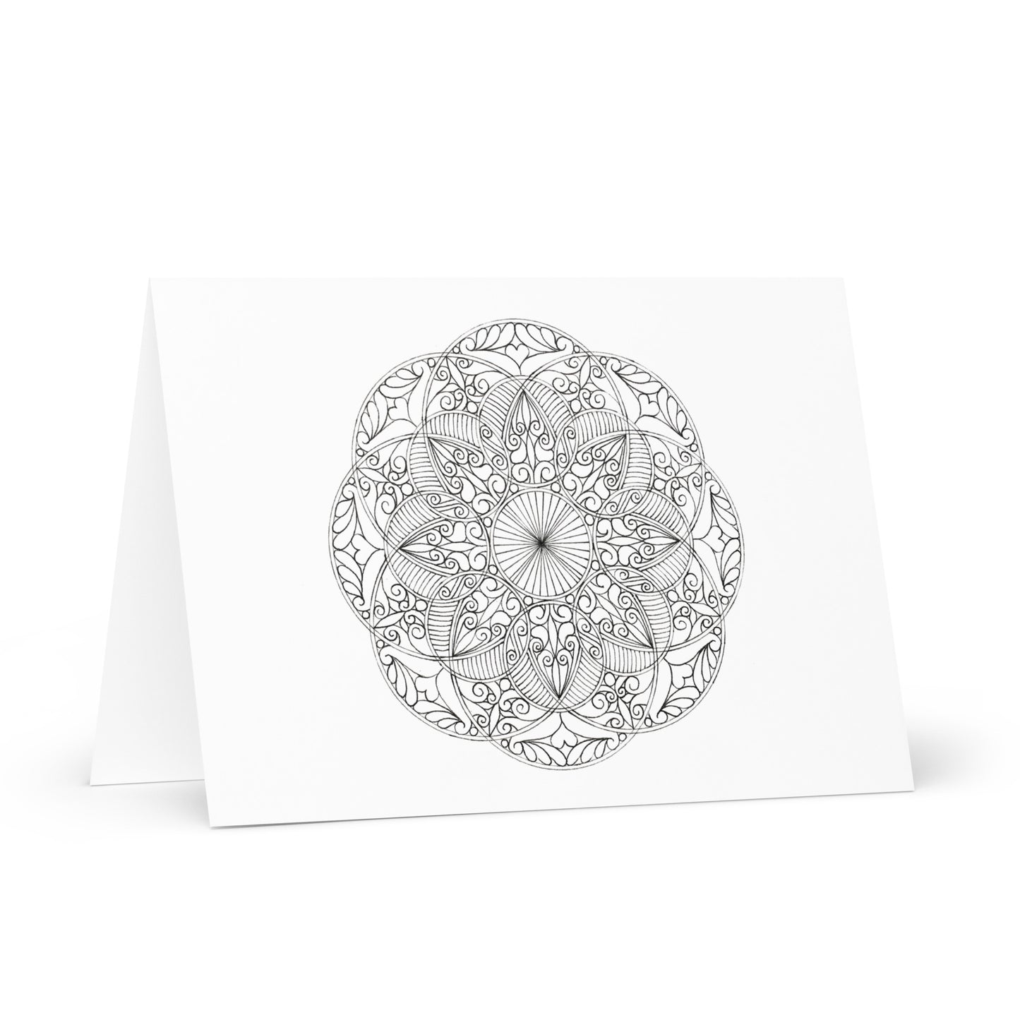 Mandala-Grußkarten-Set 3 zum Ausmalen