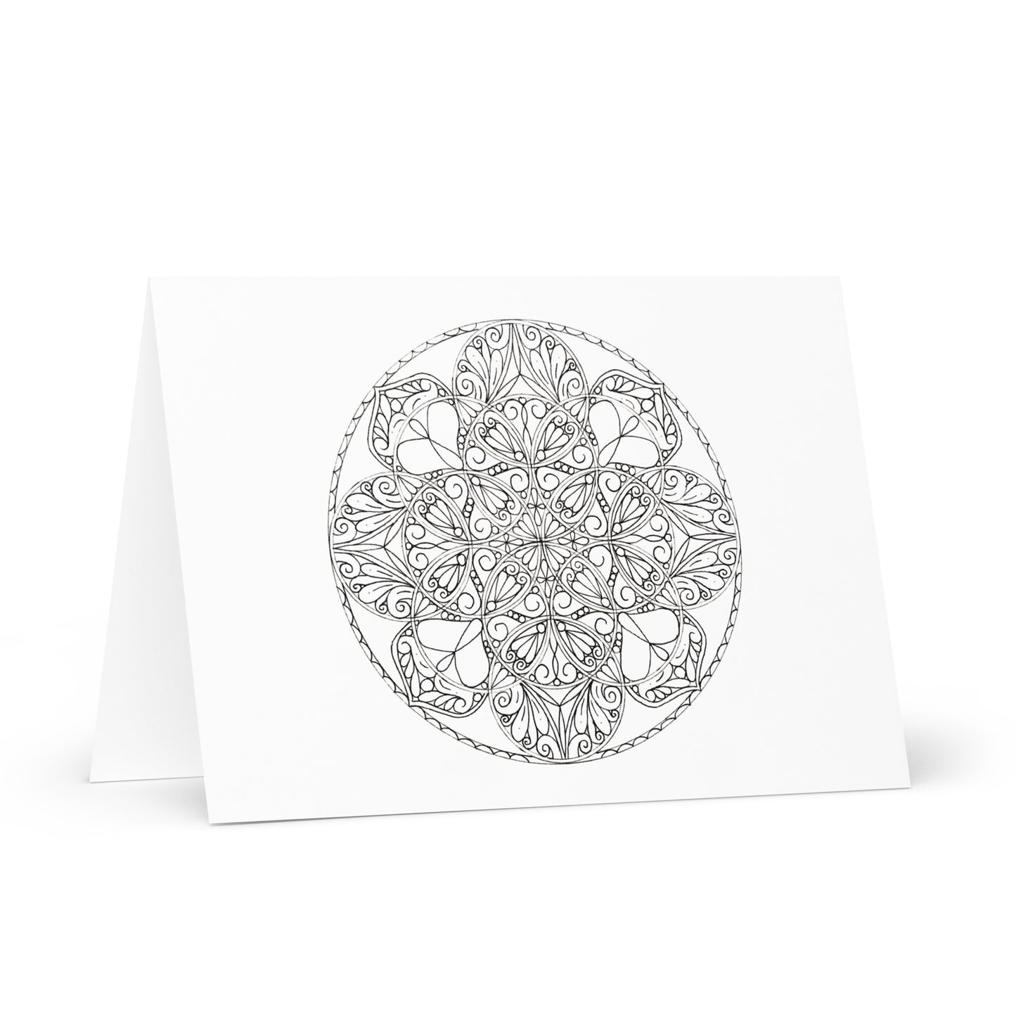 Mandala-Grußkarten-Set 3 zum Ausmalen