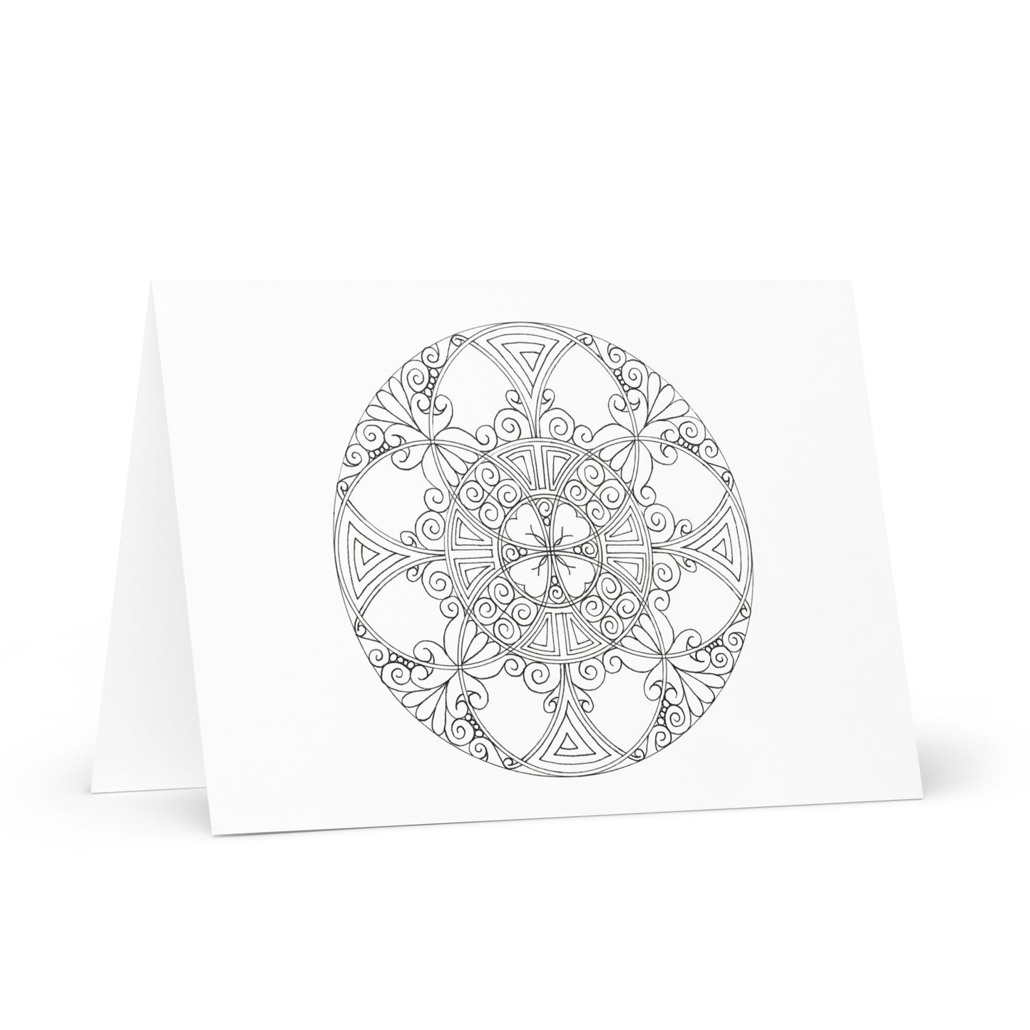 Mandala-Grußkarten-Set 2 zum Ausmalen