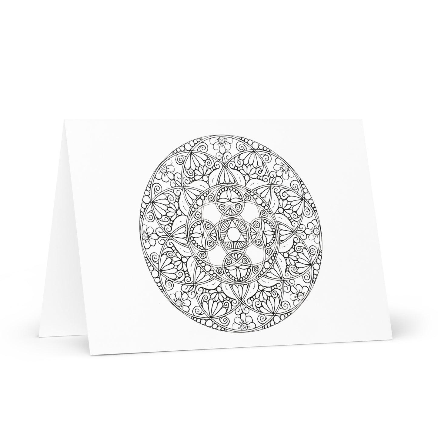 Mandala-Grußkarten-Set 1 zum Ausmalen