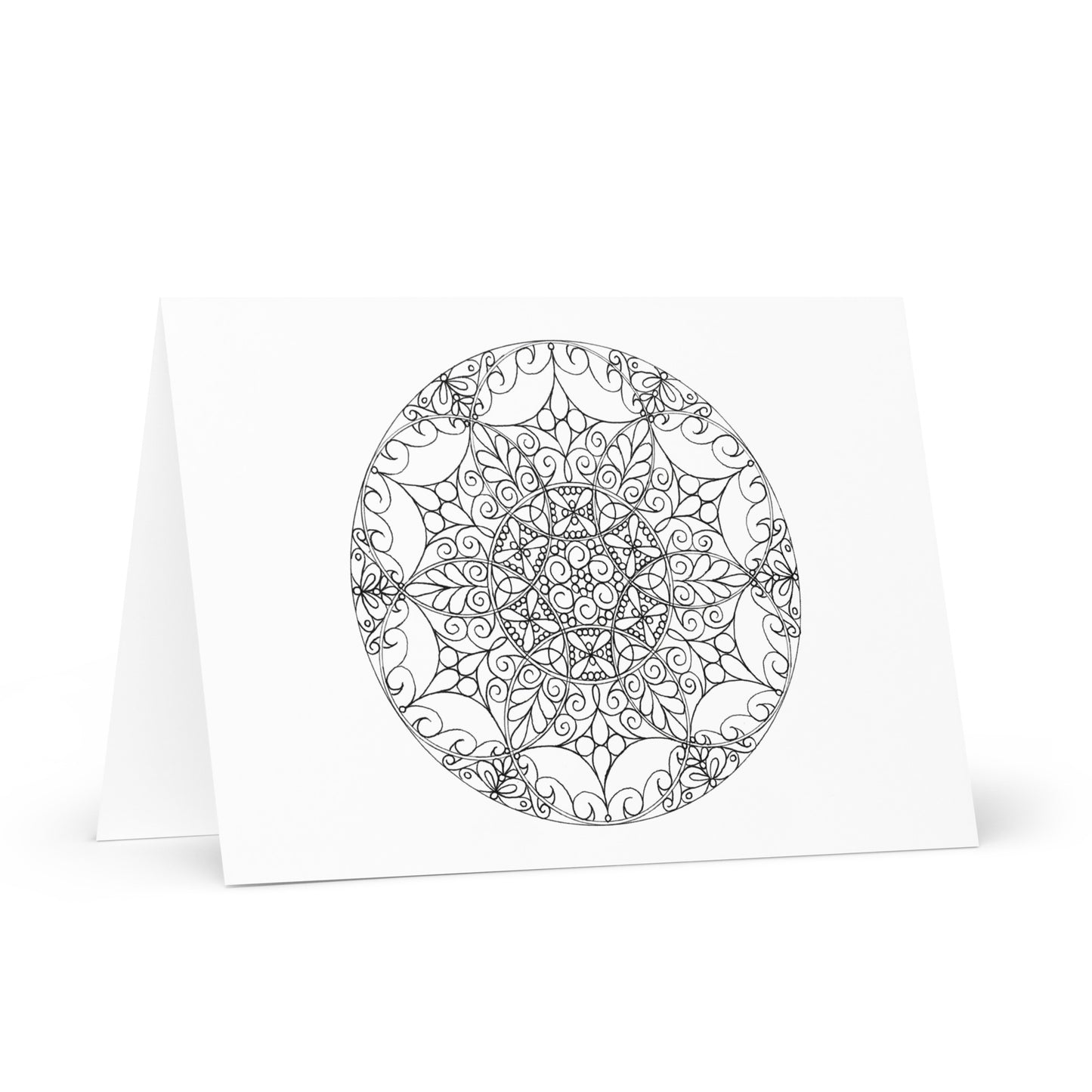 Mandala-Grußkarten-Set 1 zum Ausmalen