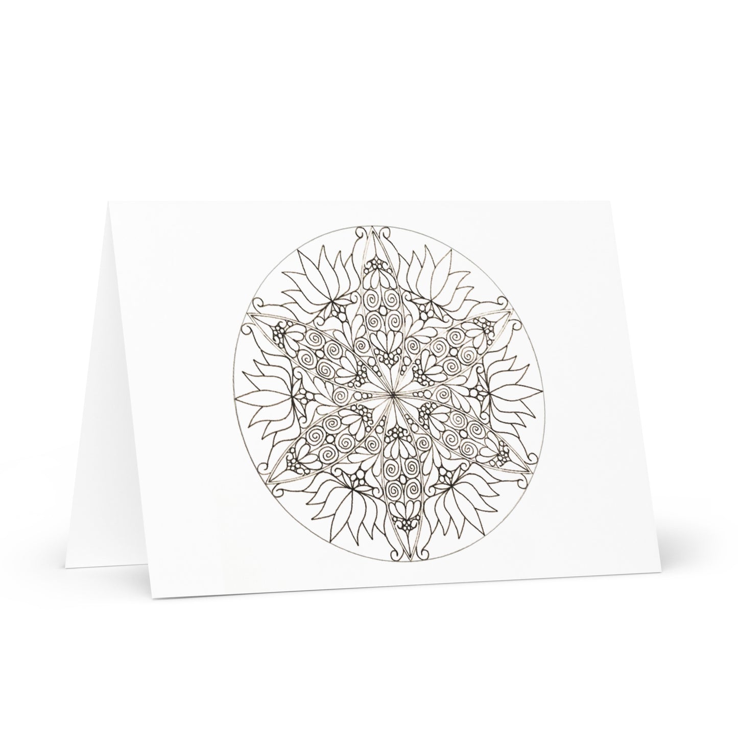 Mandala-Grußkarten-Set 1 zum Ausmalen