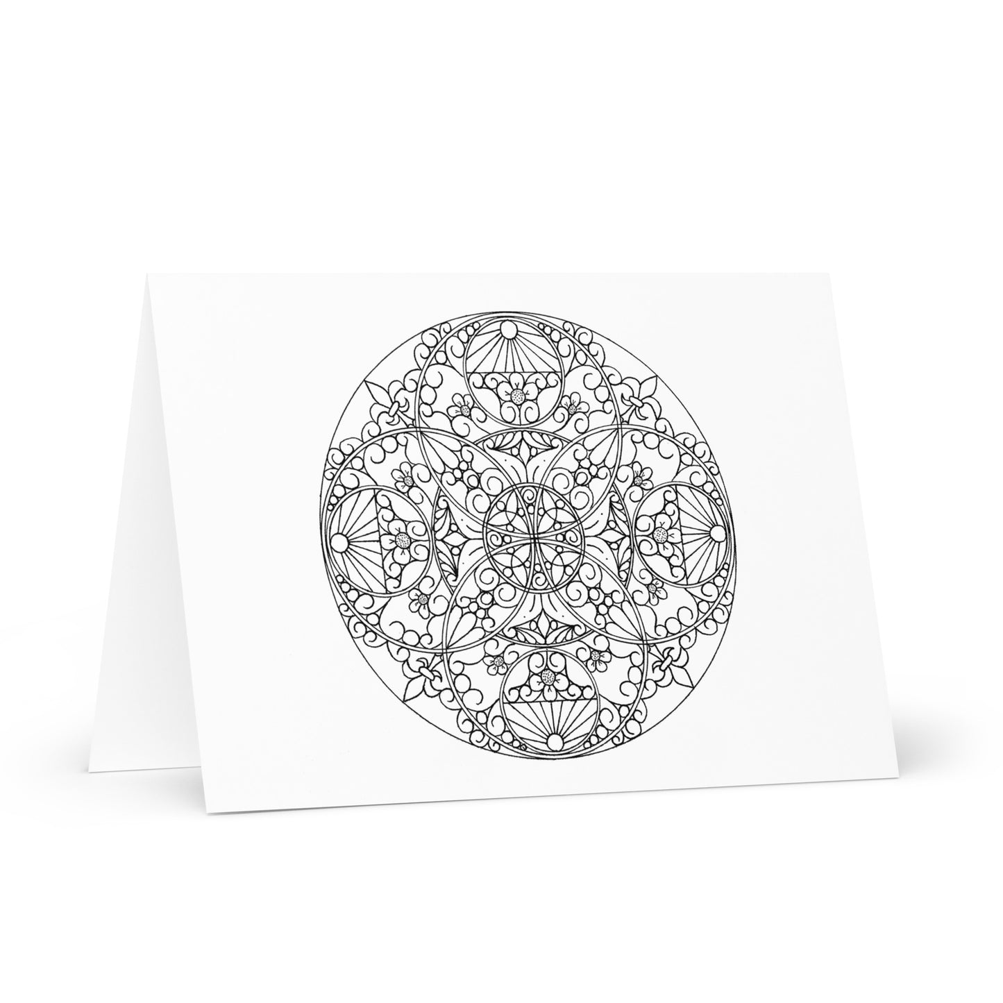 Mandala-Grußkarten-Set 1 zum Ausmalen
