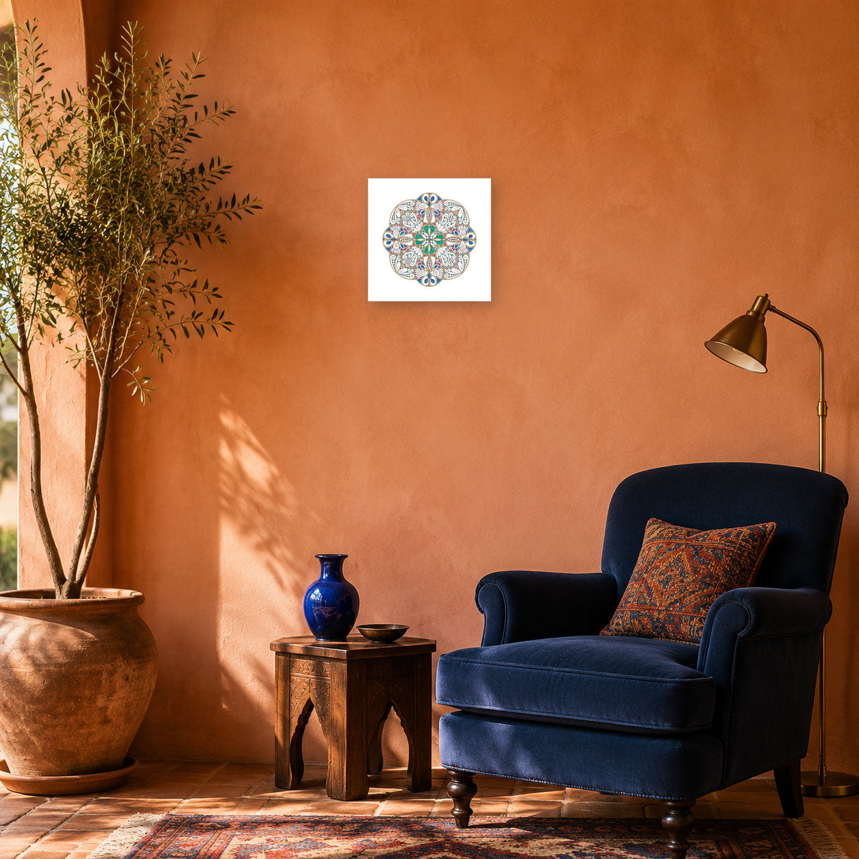 Mandala „Herz der tanzenden Elemente“