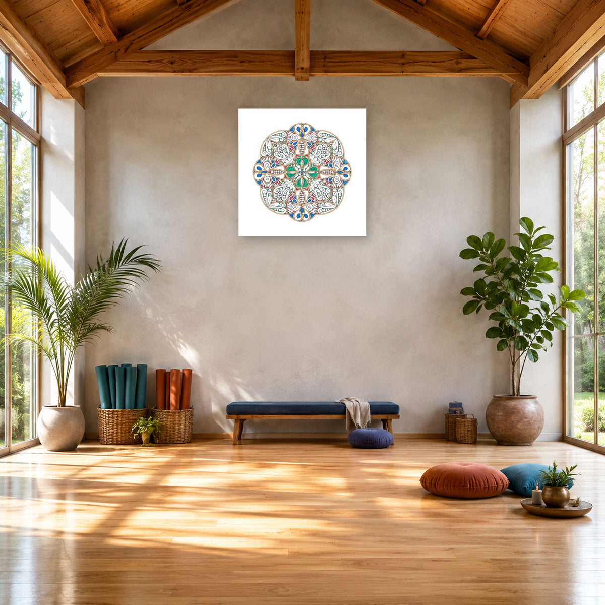 Mandala „Herz der tanzenden Elemente“