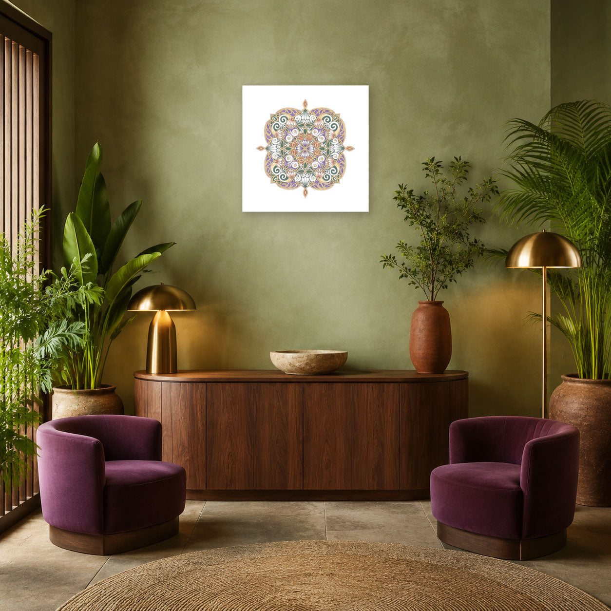 Mandala „Herztempel der grünen Weisheit“