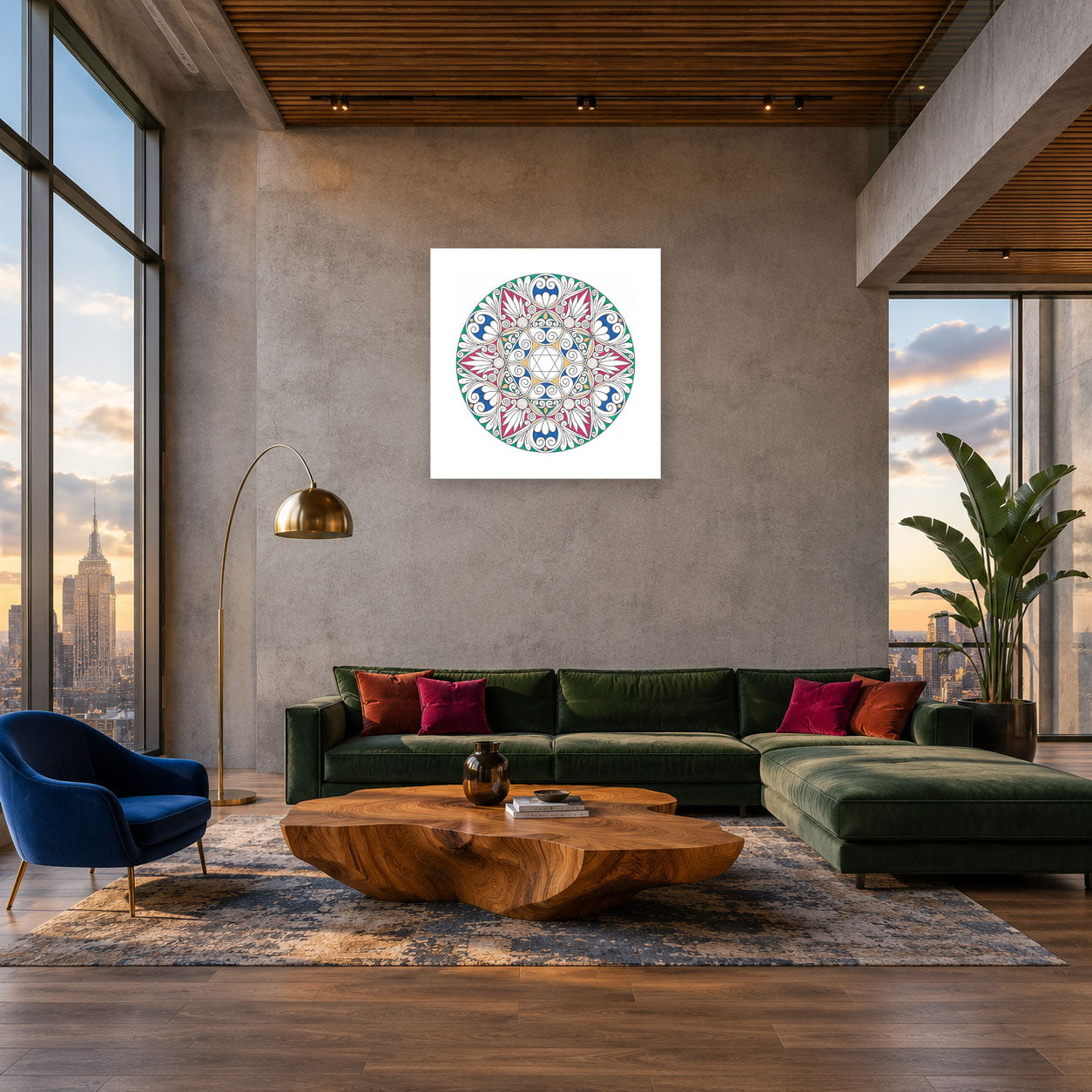 Mandala „Hexagon des harmonischen Erwachens“