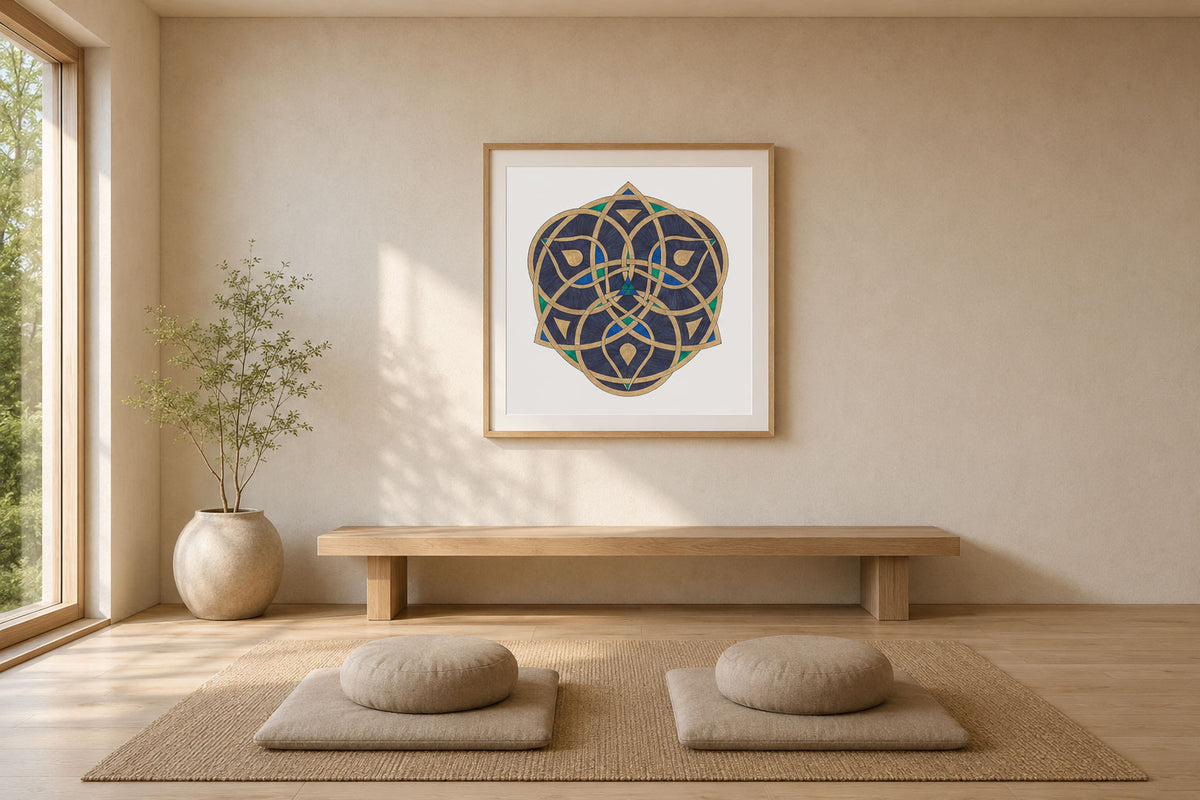 Mandala „Knotenkelch der Nacht“
