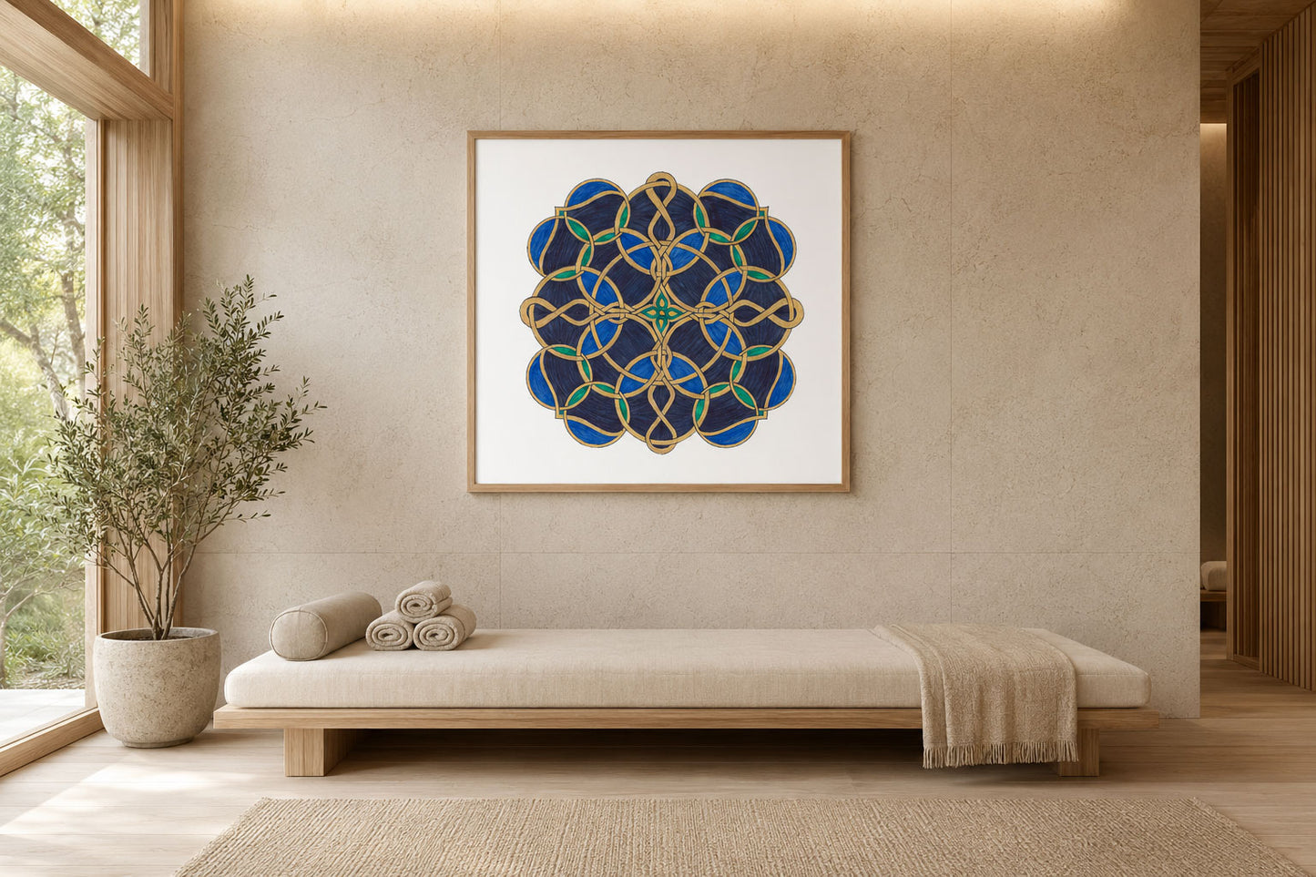 Mandala „Knotenrad der tiefen Ruhe“