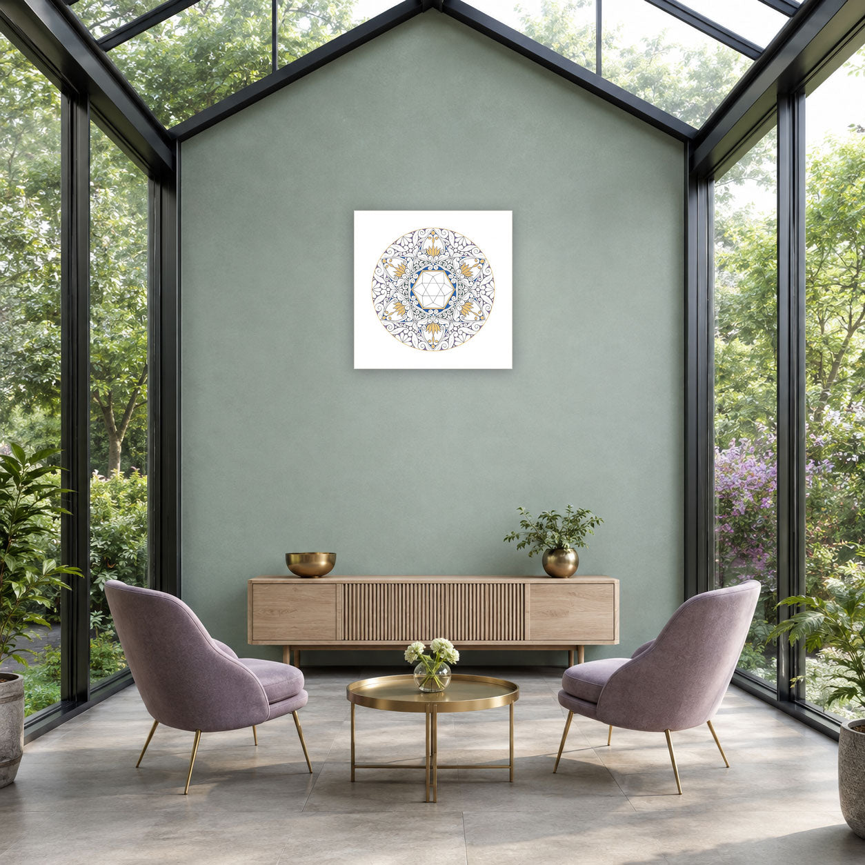 Mandala „Lotus-Stern des erwachenden Lichts“