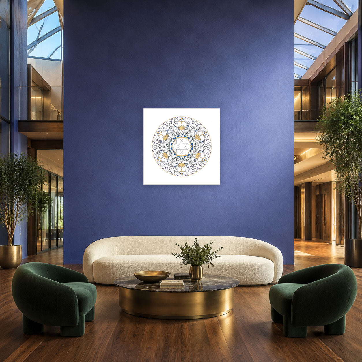 Mandala „Lotus-Stern des erwachenden Lichts“