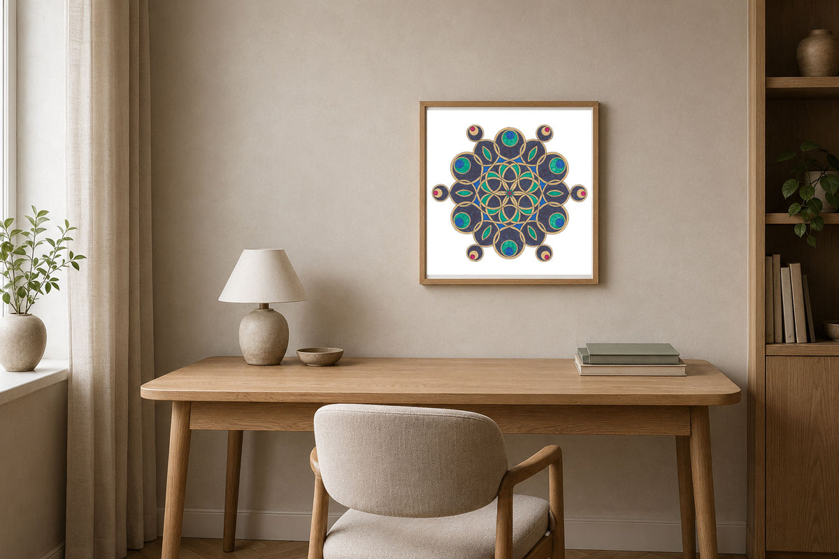 Mandala „Saphirkranz der inneren Ruhe“