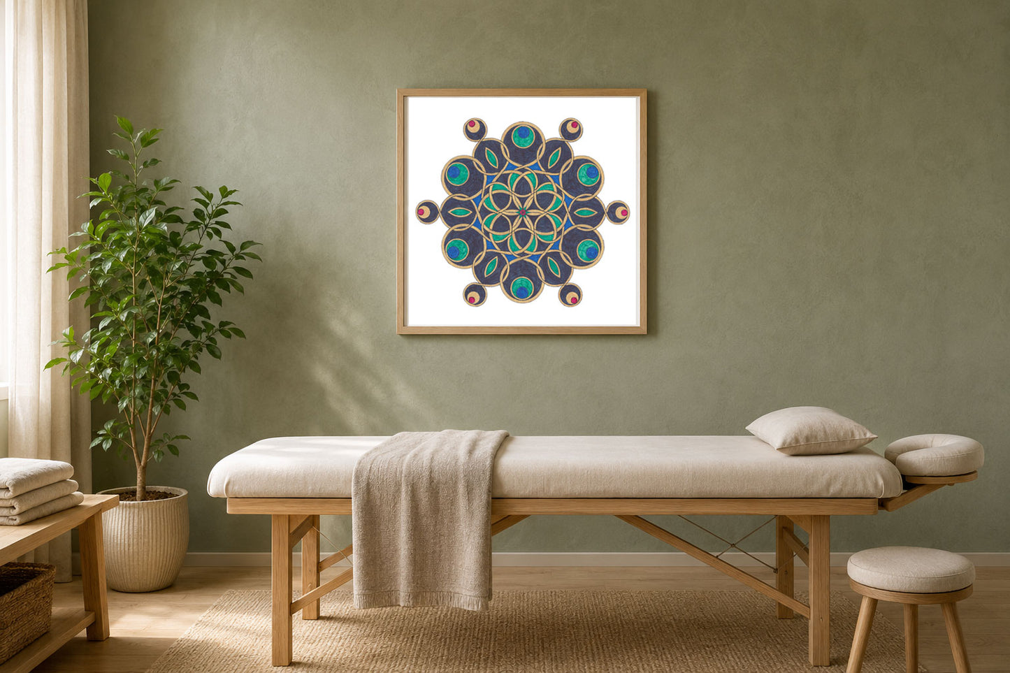 Mandala „Saphirkranz der inneren Ruhe“