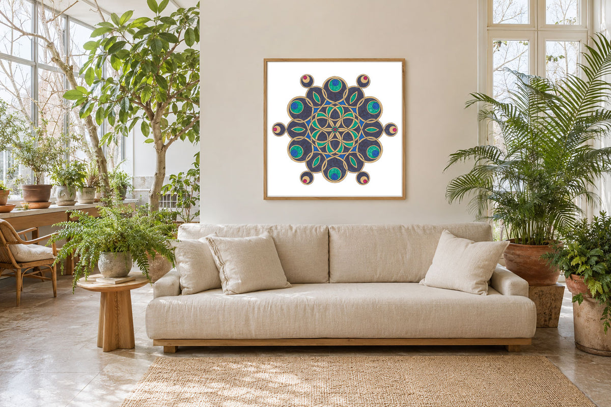 Mandala „Saphirkranz der inneren Ruhe“