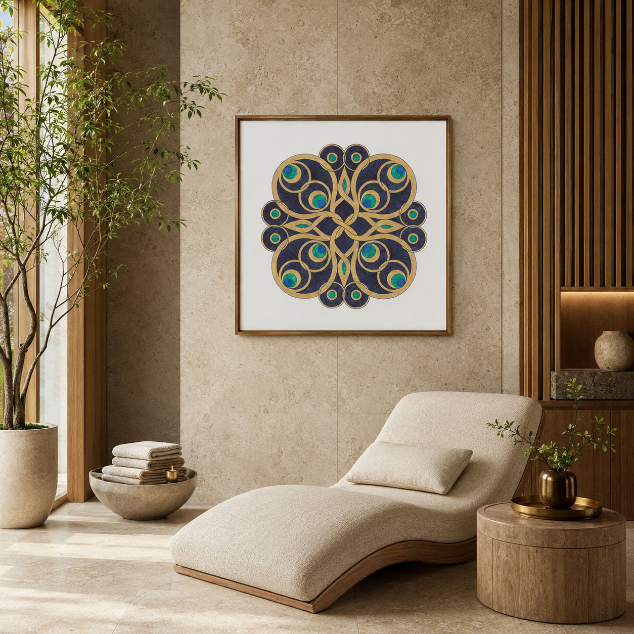 Mandala „Smaragdkranz der Nacht“