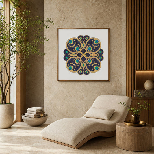 Mandala „Smaragdkranz der Nacht“