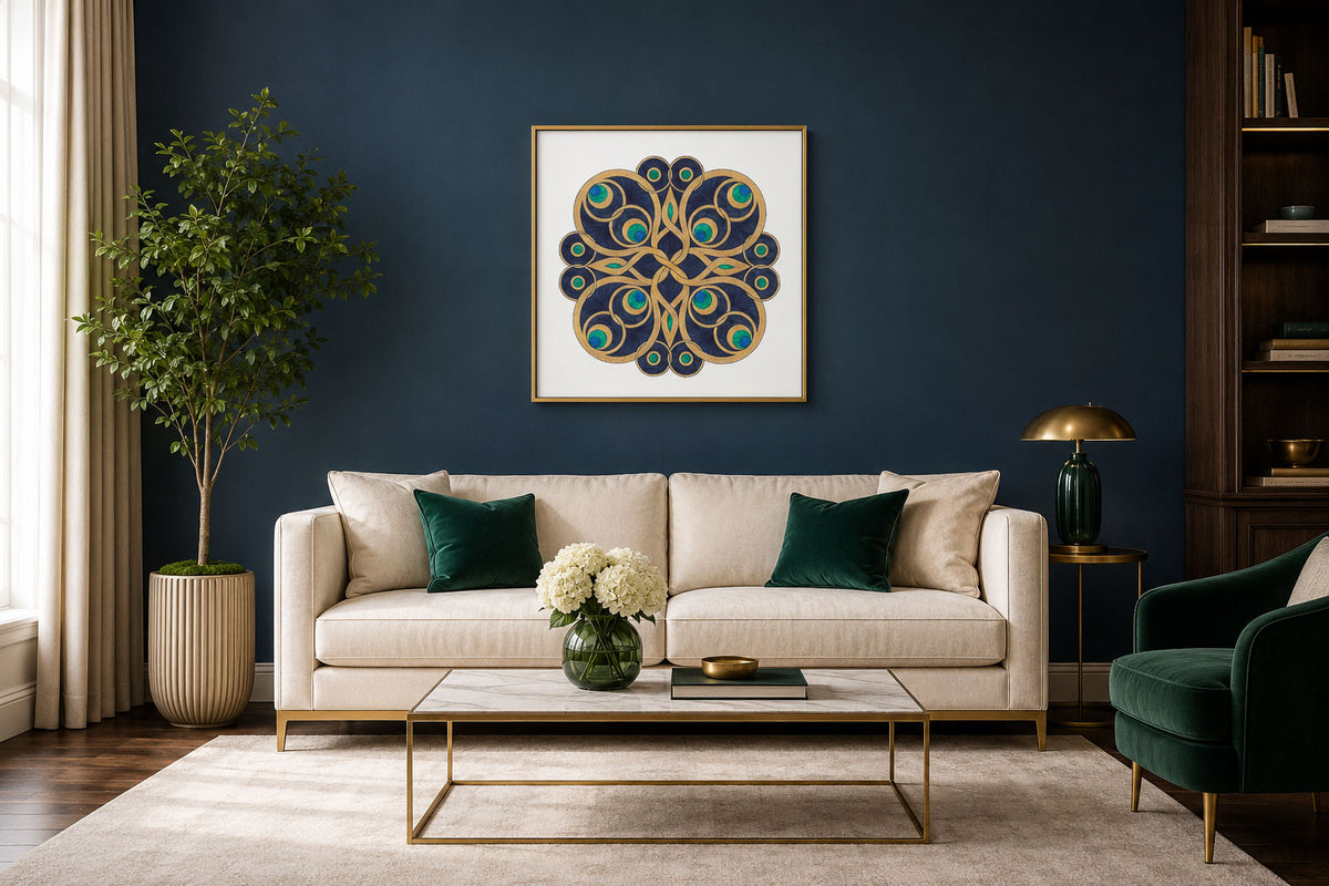 Mandala „Smaragdkranz der Nacht“