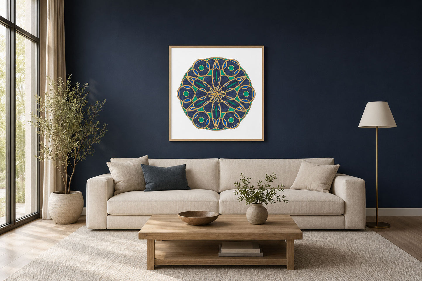Mandala „Smaragdsiegel der stillen Mitte“