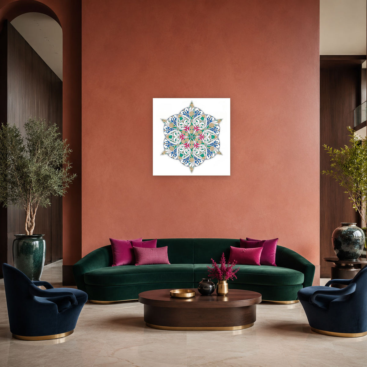 Mandala „Stern des lebendigen Gleichgewichts“