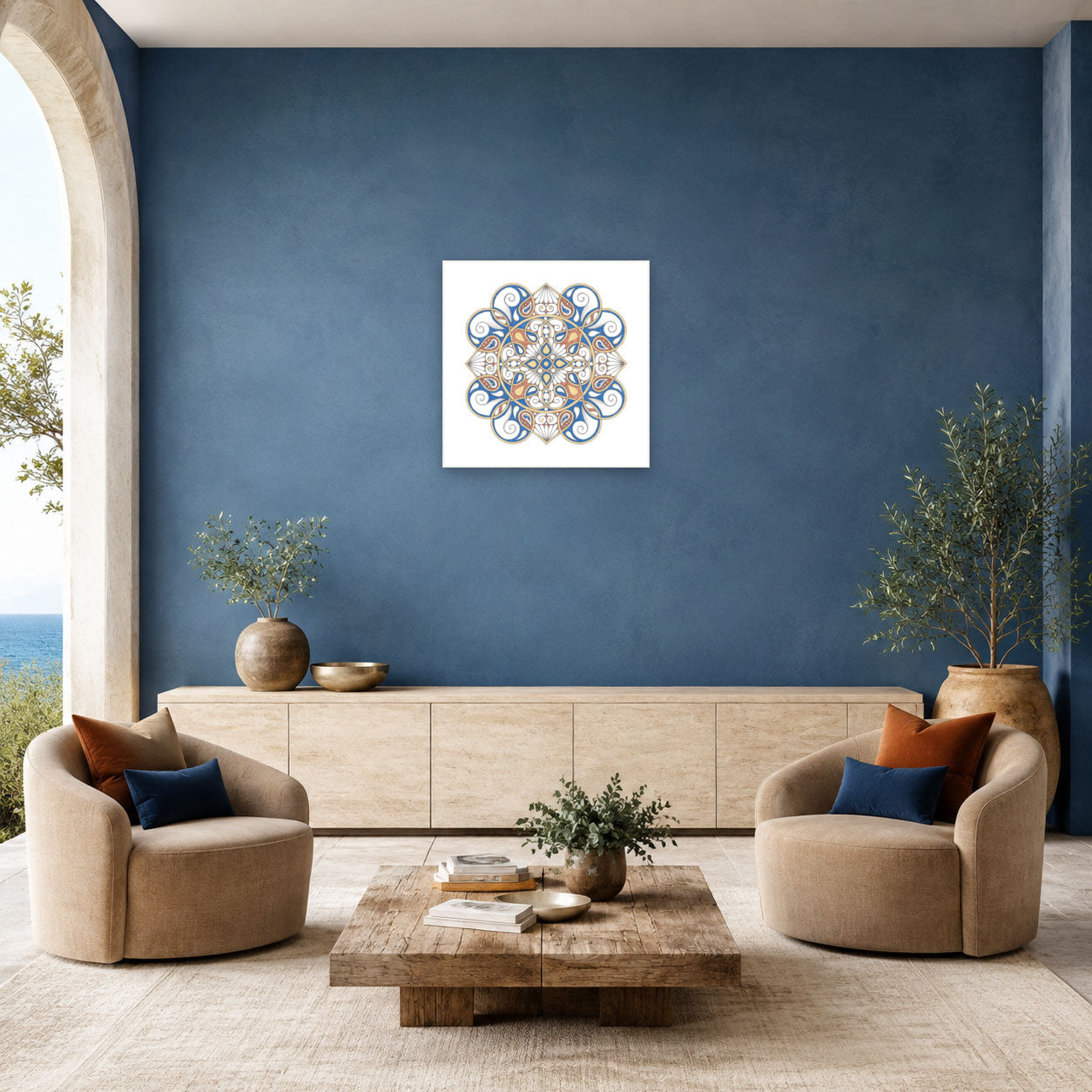 Mandala „Wellenstern der goldenen Klarheit“