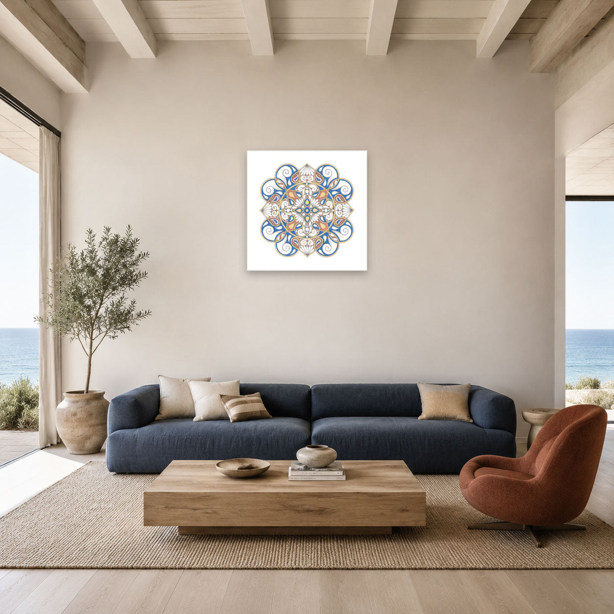 Mandala „Wellenstern der goldenen Klarheit“