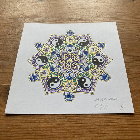 Yin & Yang – Blume des kosmischen Gleichgewichts